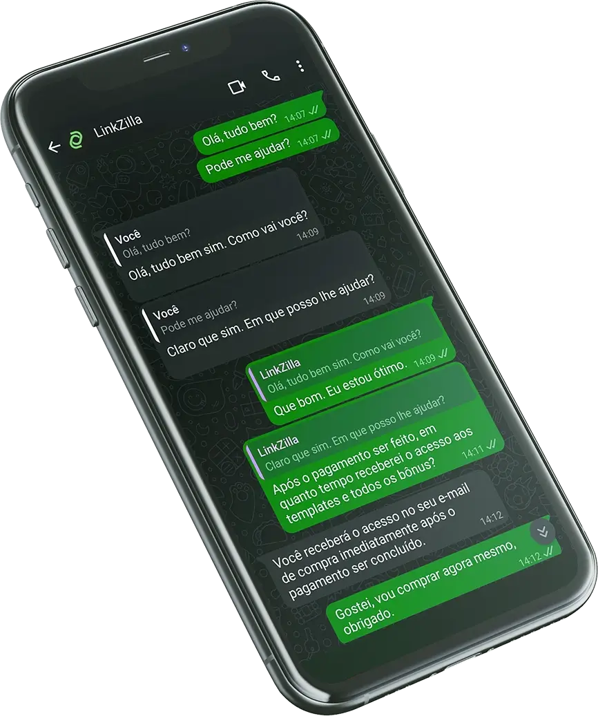 Celular de suporte whatsapp linkzilla